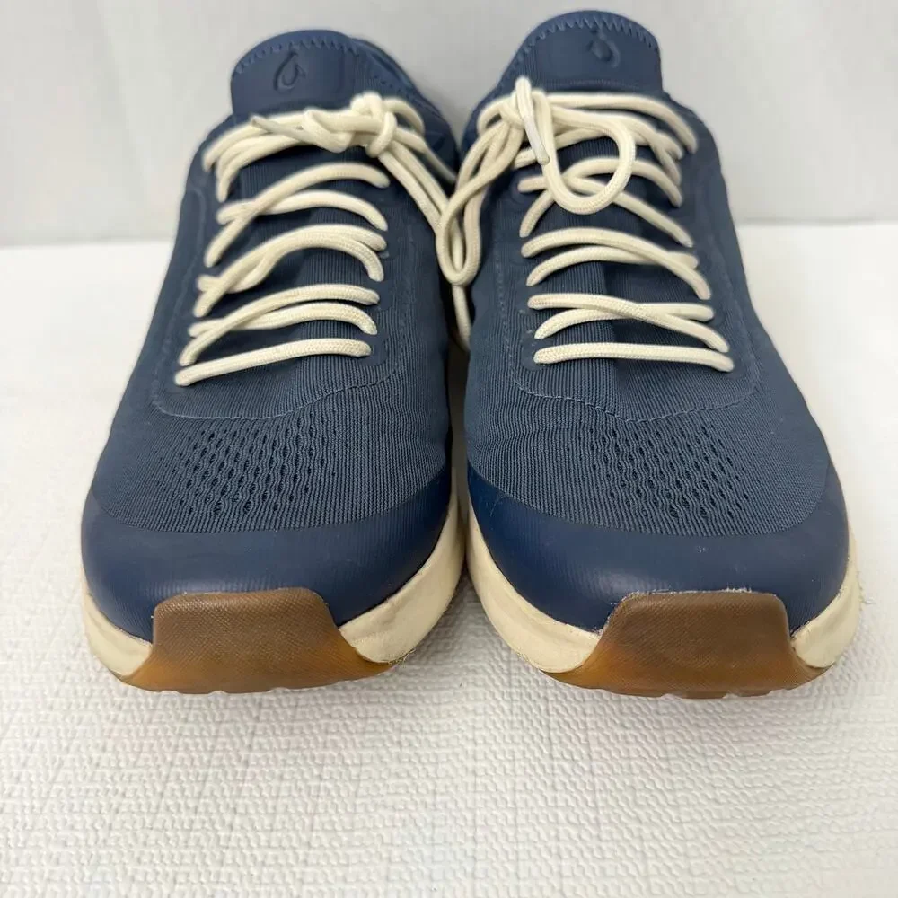 OluKai Kaholo Shoes Mens Size 12 Sneaker Navy Blue Casual Collapsible Heel